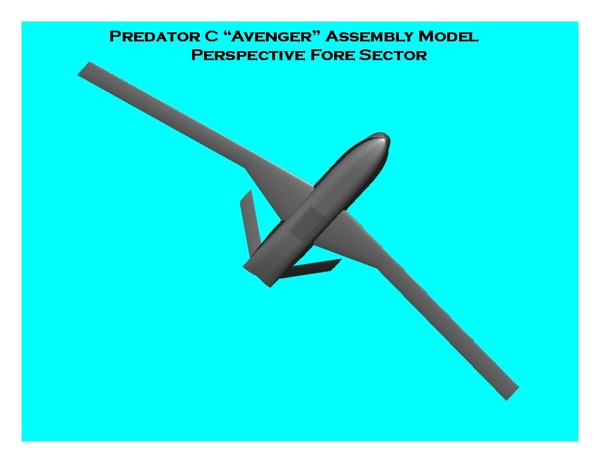 3d model predator c avenger - Predator C Avenger -3dm.zip, 3ds.zip, dwg.zip by RodgerSaintJohn